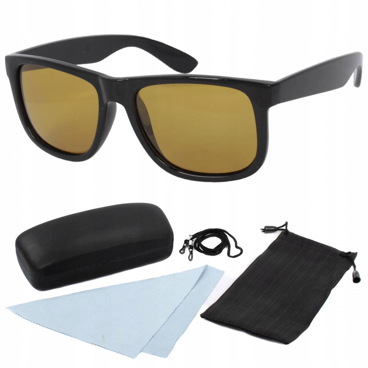 Polar Fashion P9001 C3 žluté sluneční brýle s polarizací pouzdro