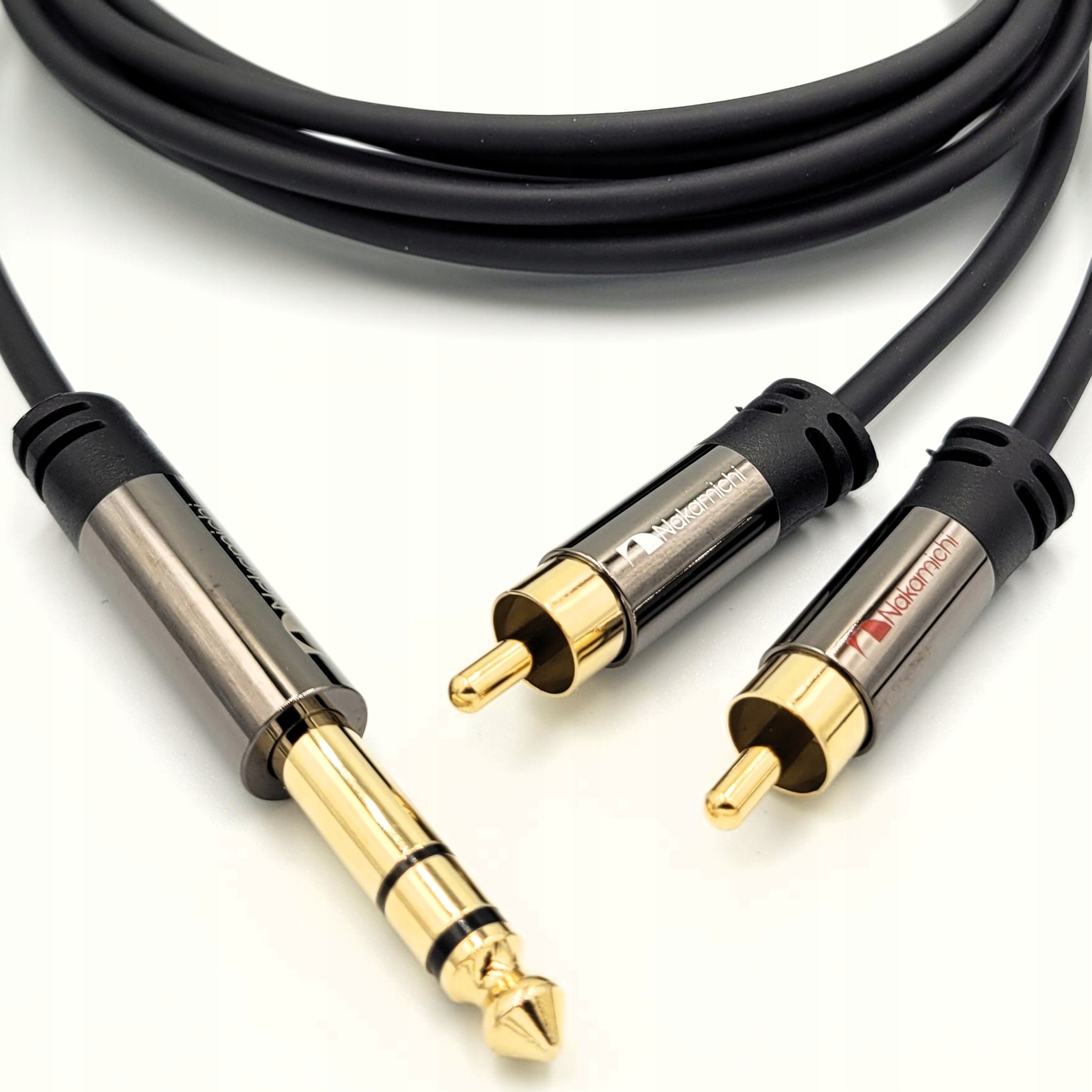 Kabel Nakamichi 2RCA Jack 6,3MM Stereo Cinch Mono Kabel 5 m