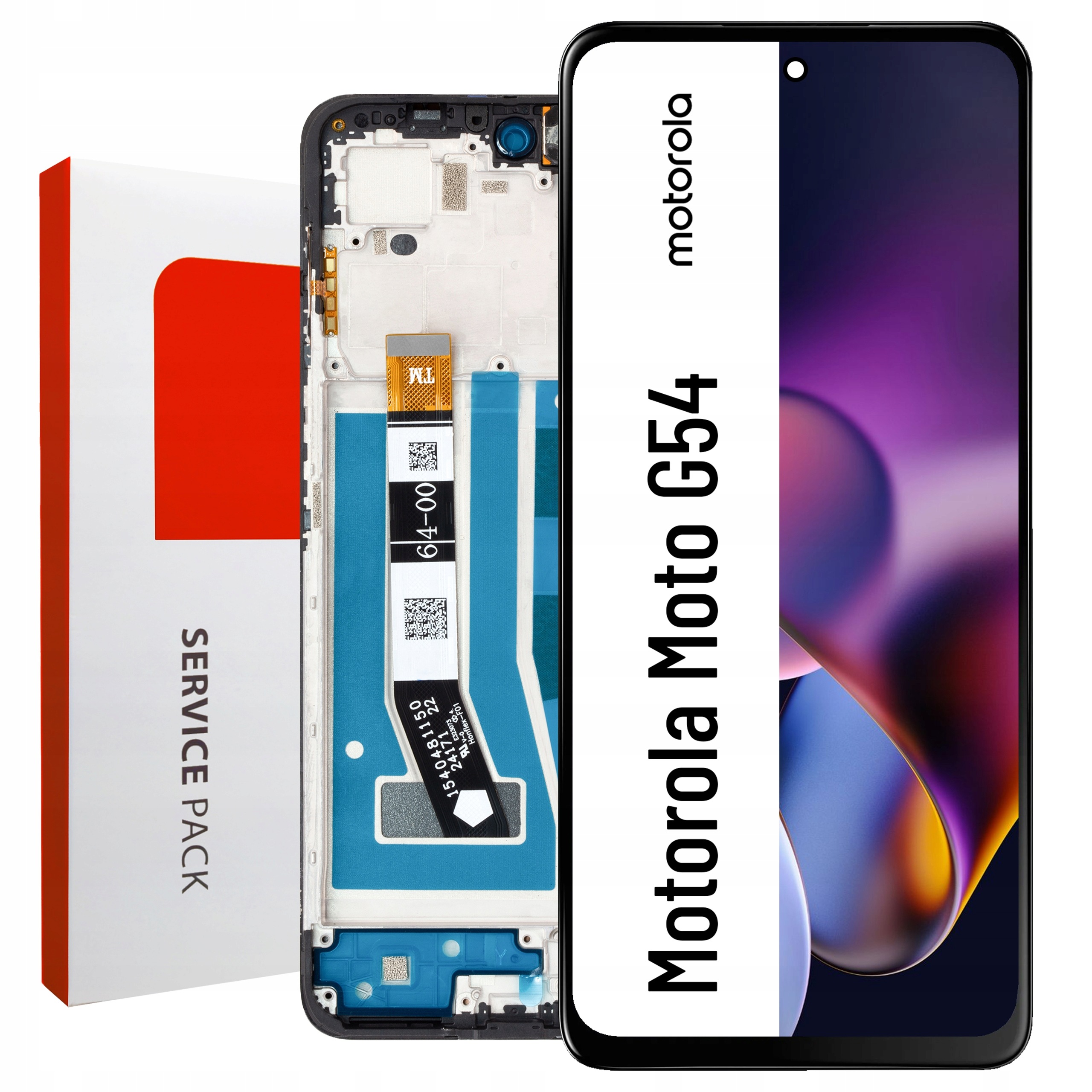 XT2343-2 LCD pro Motorola G54 Service Pack Rámeček Matice Originál Zila