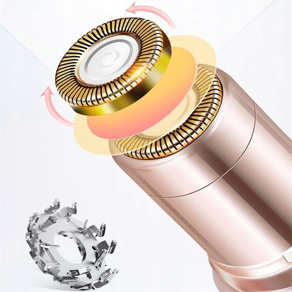 DEPILATOR DO BRWI TRYMER TOUCH GOLARKA Kolor dominujący biały