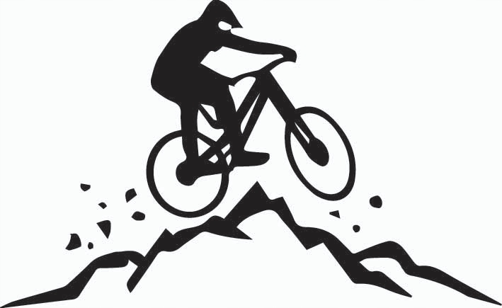 

Naklejka na auto Mtb Enduro Rower Góry