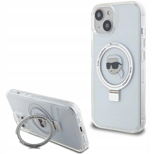 Karl Lagerfeld Pokrowiec Hardcase Ring Stand Do Iphone 15 14 13 Do Magsafe