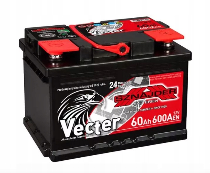 56084 - Акумулятор Sznajder Vecter 12V 60Ah 600A P+