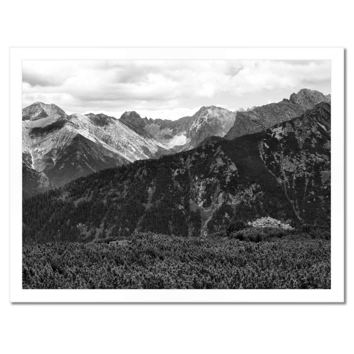 Plakáty v rámu 40x30 Tatry Polské hory Pohled