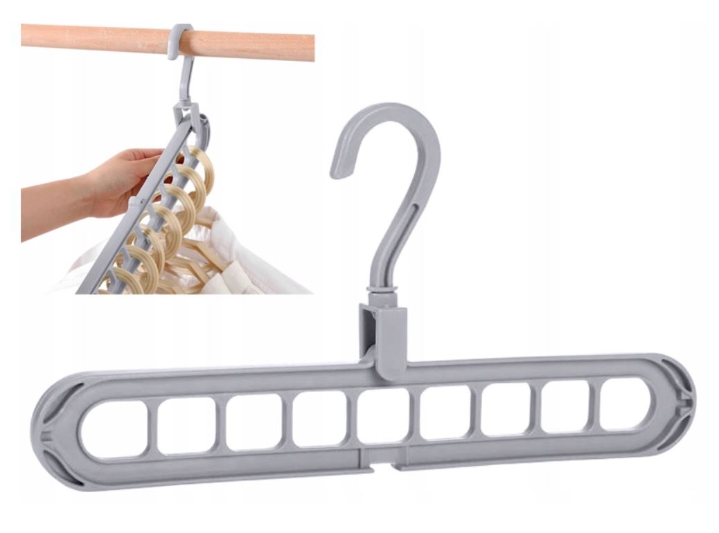 ORGANIZER DO GARDEROBY SZAFY NA WIESZAKI 2w1 Szerokość mebla 33 cm