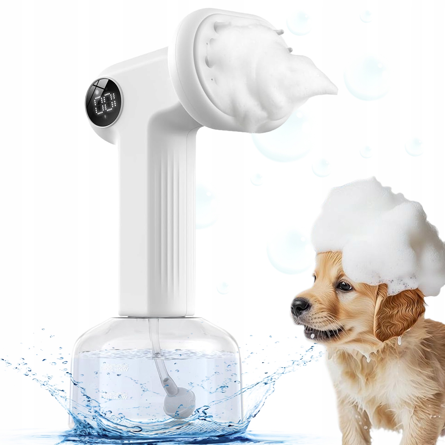 Levně Stroj Na Výrobu Mýdlových Bublin Pro Zvířata Na Mytí Masáž péče