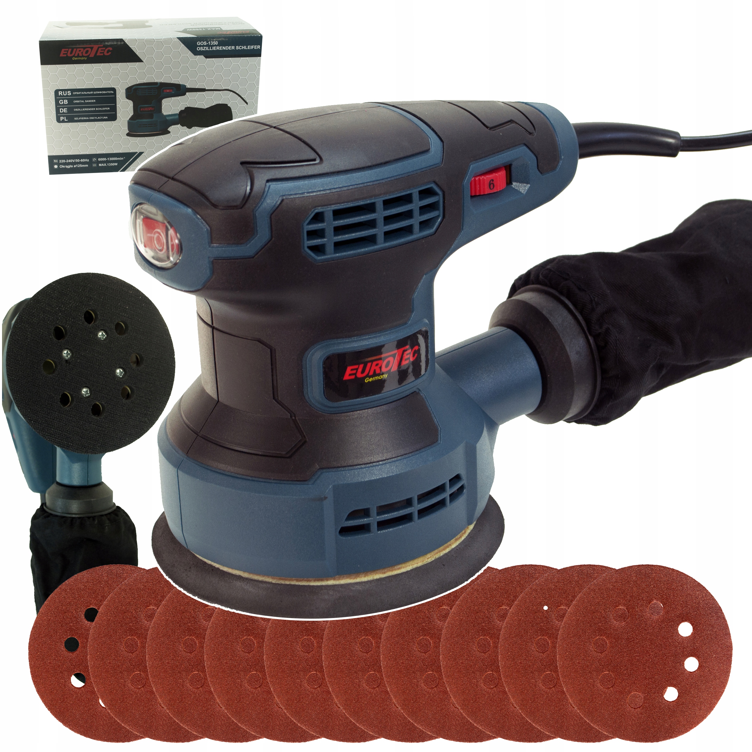 Szlifierka Oscylacyjna GOS-1350 Elektryczna Do DREWNA10xPAPIER Regulacja