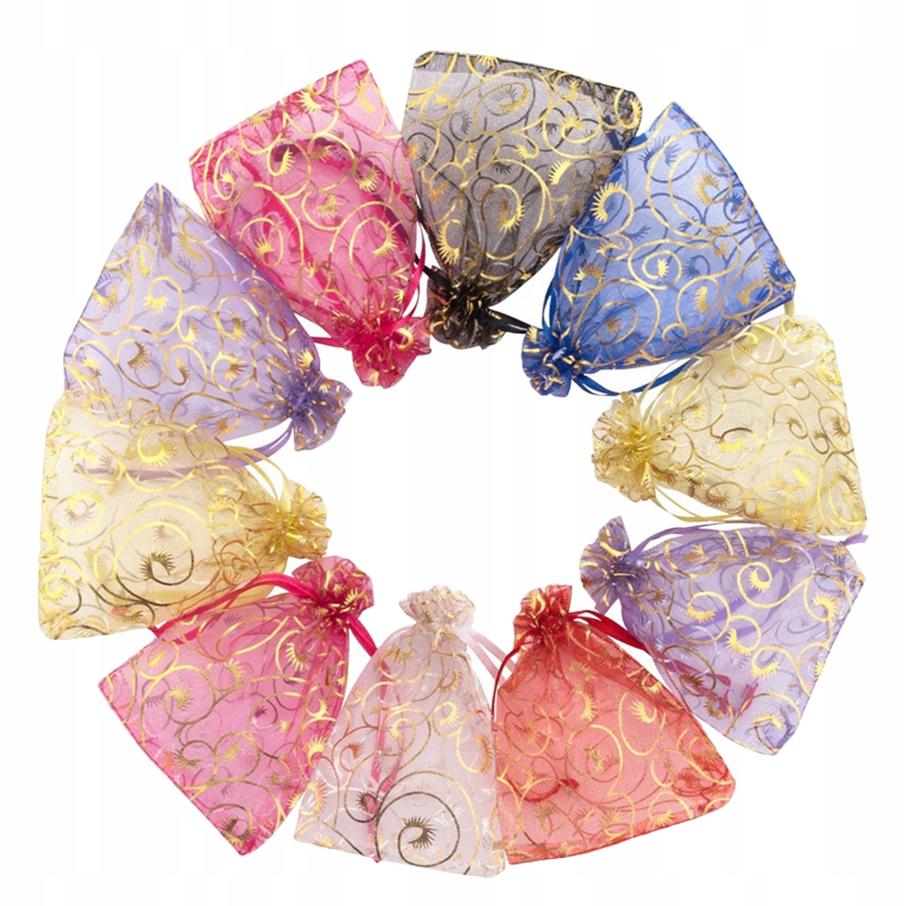 

100 szt. Torby na prezenty z biżuterią Woreczki Torby na cukierki