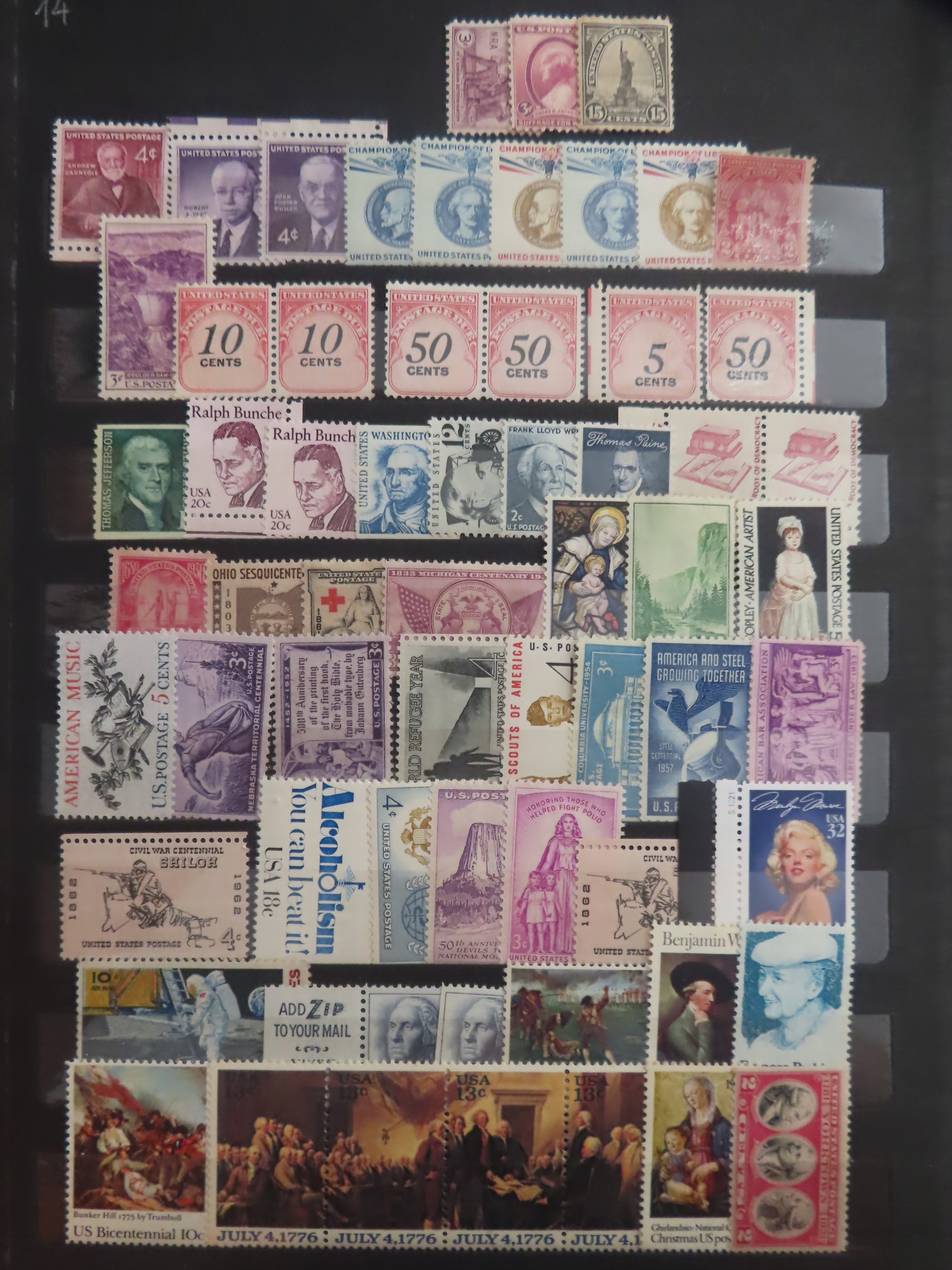 Zestaw znaczków USA A1388