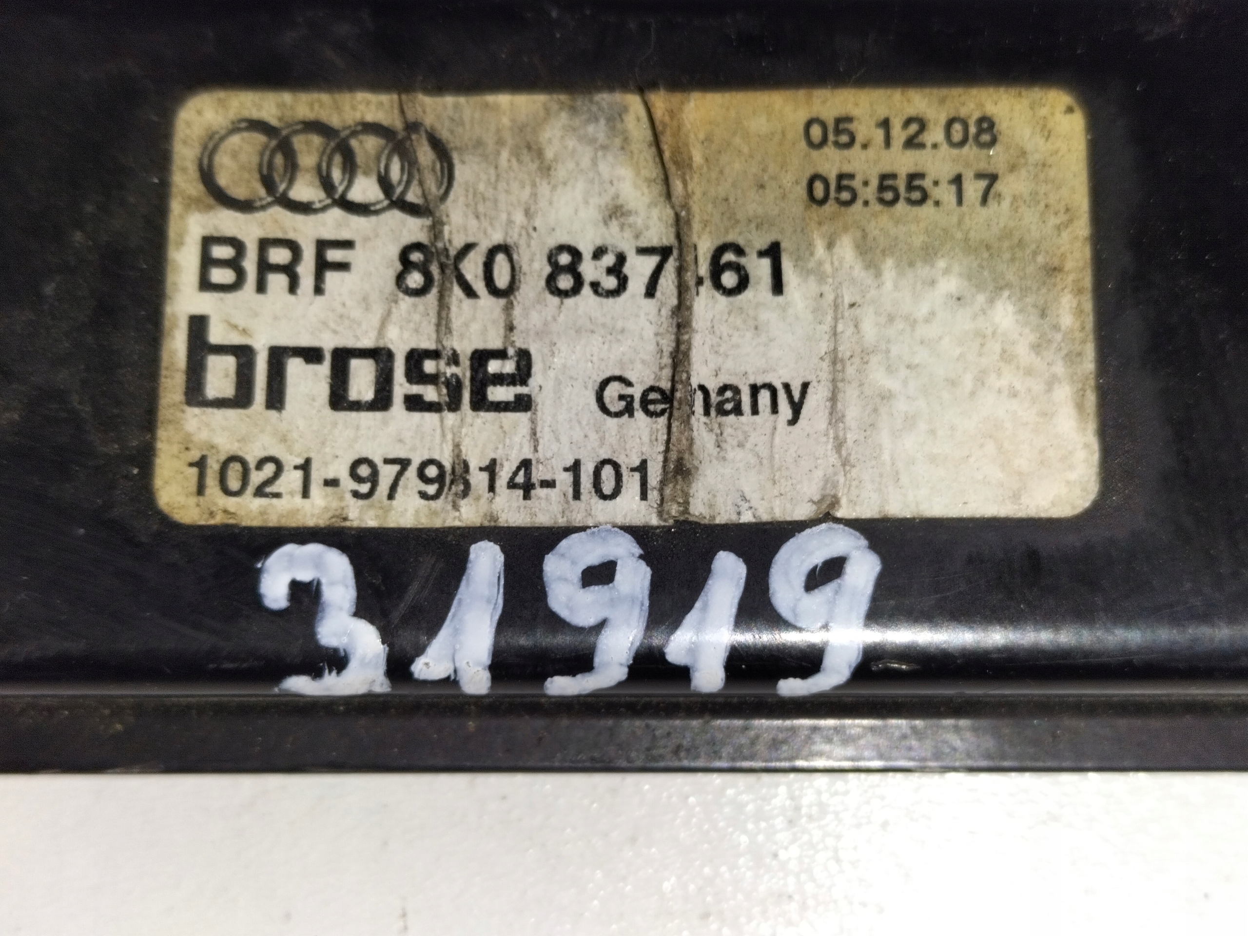 window regulator front front left AUDI A4 B8 07-15