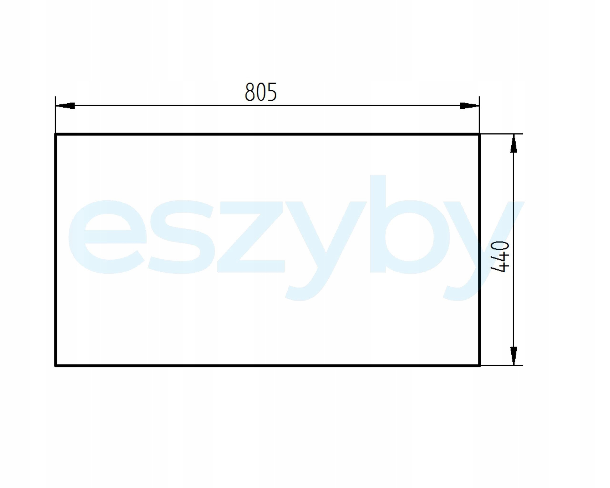 sklo bagr Cat 307E 308E přední spodní 3898667