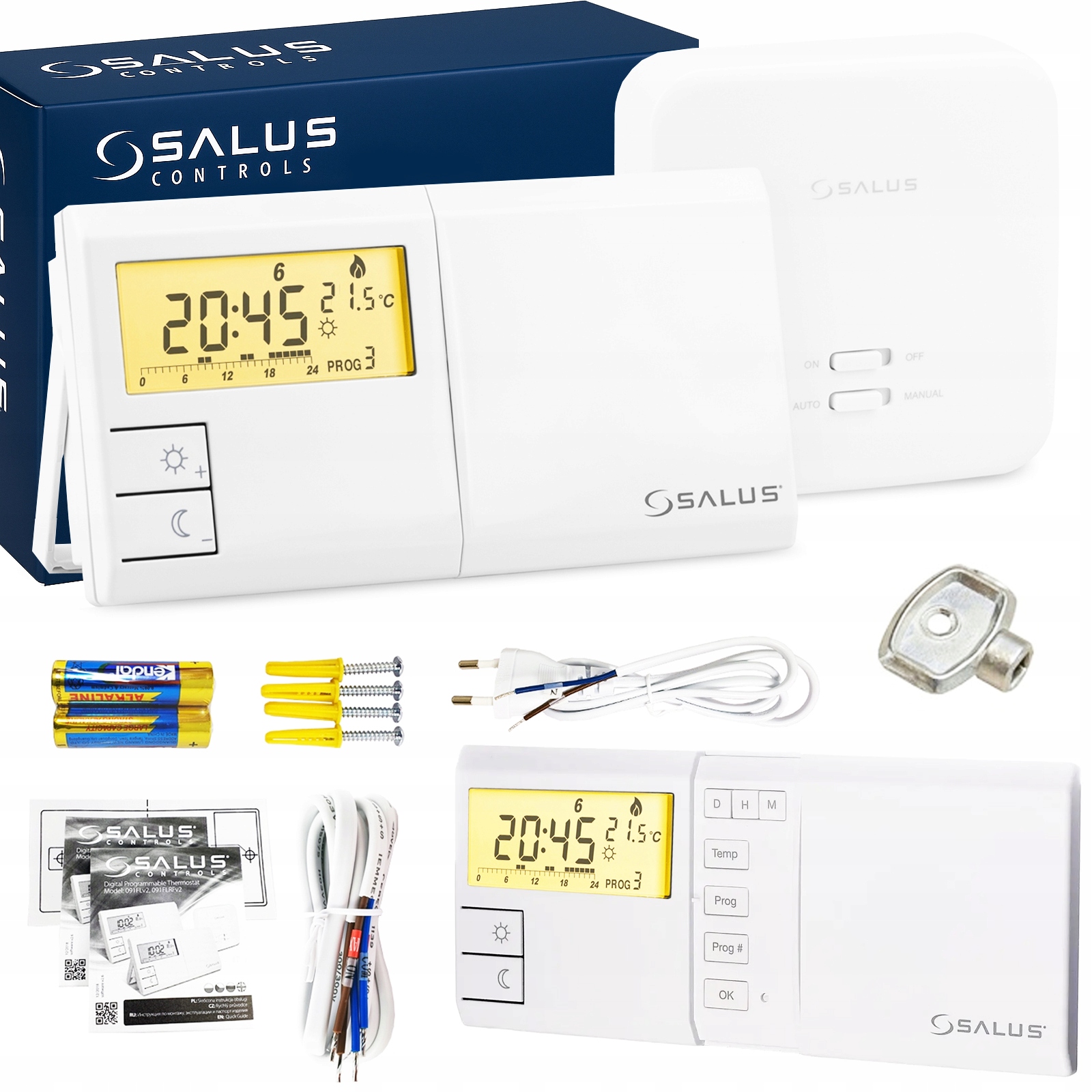 Ovládač 091FLRFV2 Regulátor Teploty Bezdrôtový Termostat Salus 091