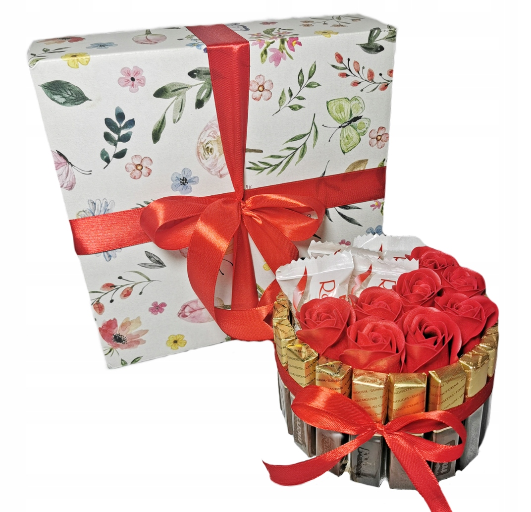 Levně Dárek k Svátek Matek značky Sladký Dort Merci Raffaello Krabička Sada