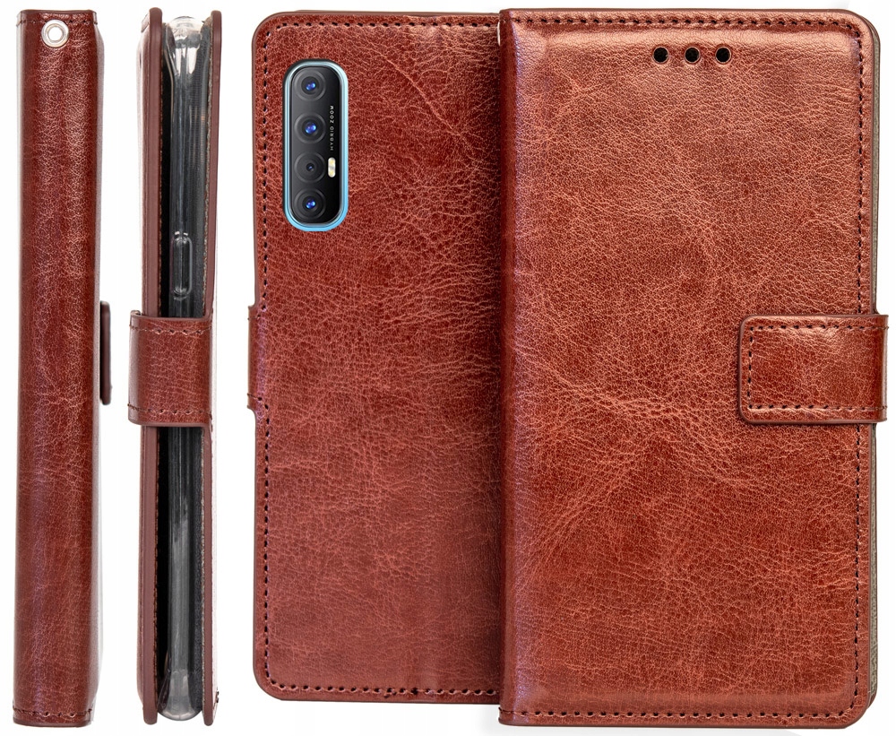 

Etui Portfel Vintage Do Oppo Reno 3 Pro Szkło