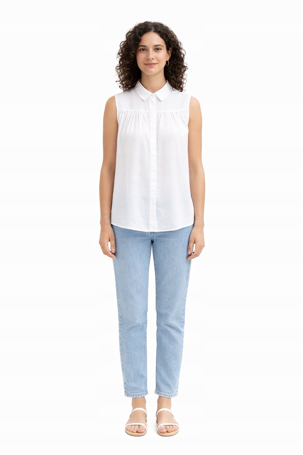 Pepe Jeans Dámská Košile Bílá Bez Rukávů M I3C