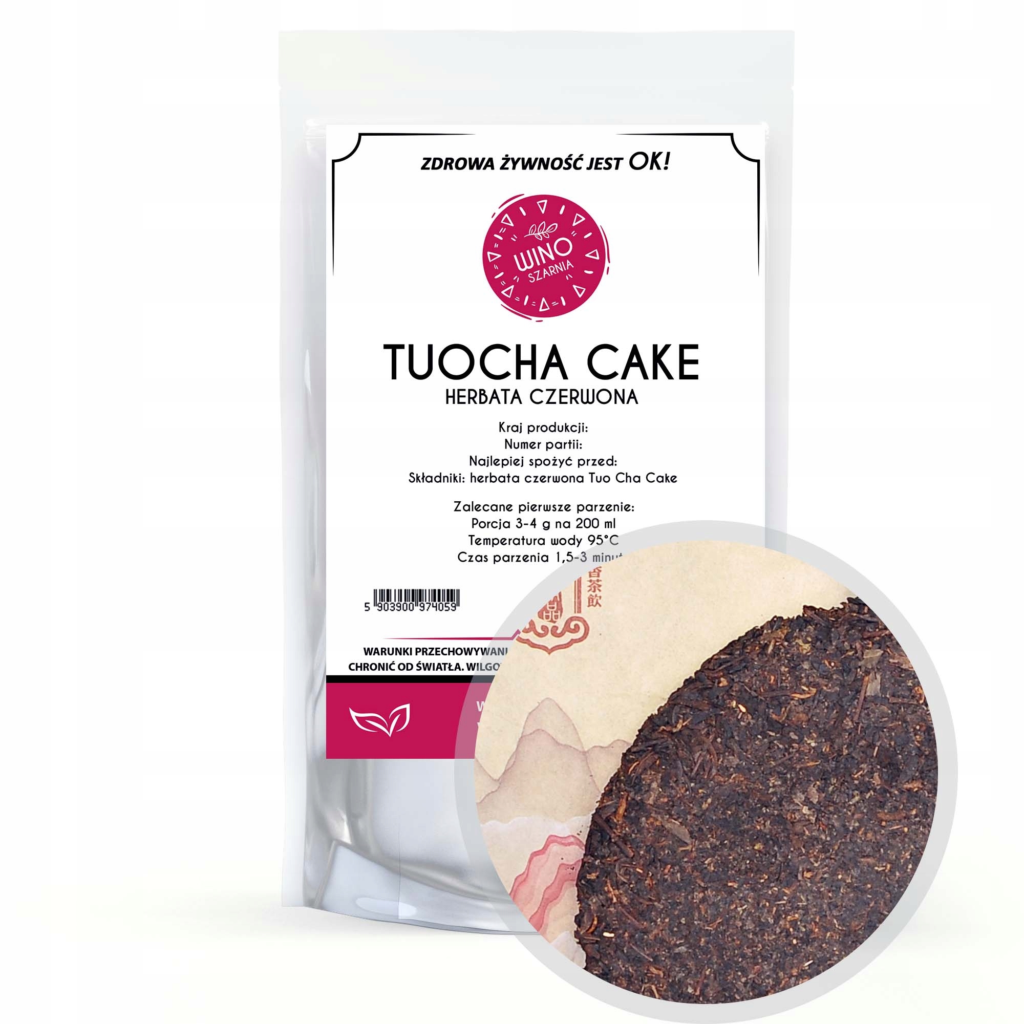 Levně Čaj puerh Tuo Cha Cake Qi Zi Bing Cha Tradiční lisovaný Čaj 357 g