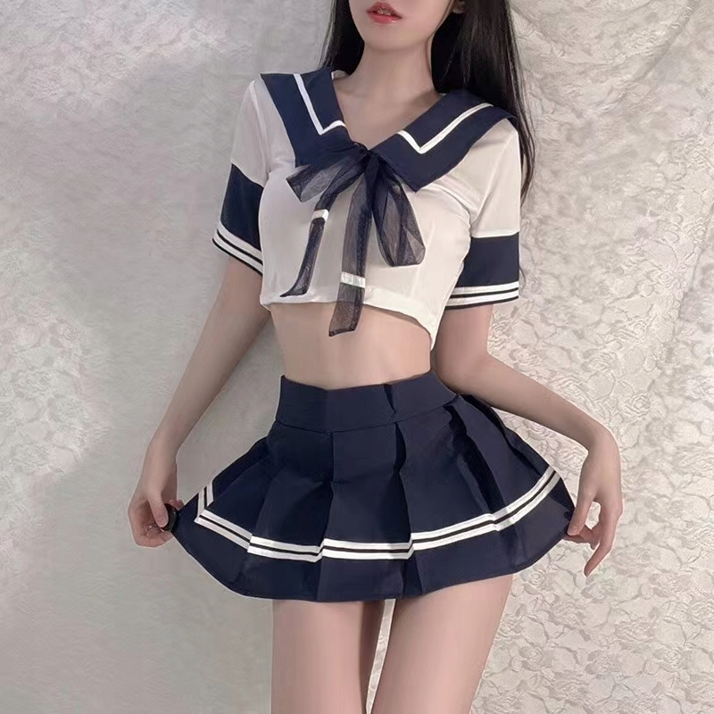 KOSTIUM STRÓJ PRZEBRANIE UCZENNICA ZESTAW GRATISY Model UCZENNICA