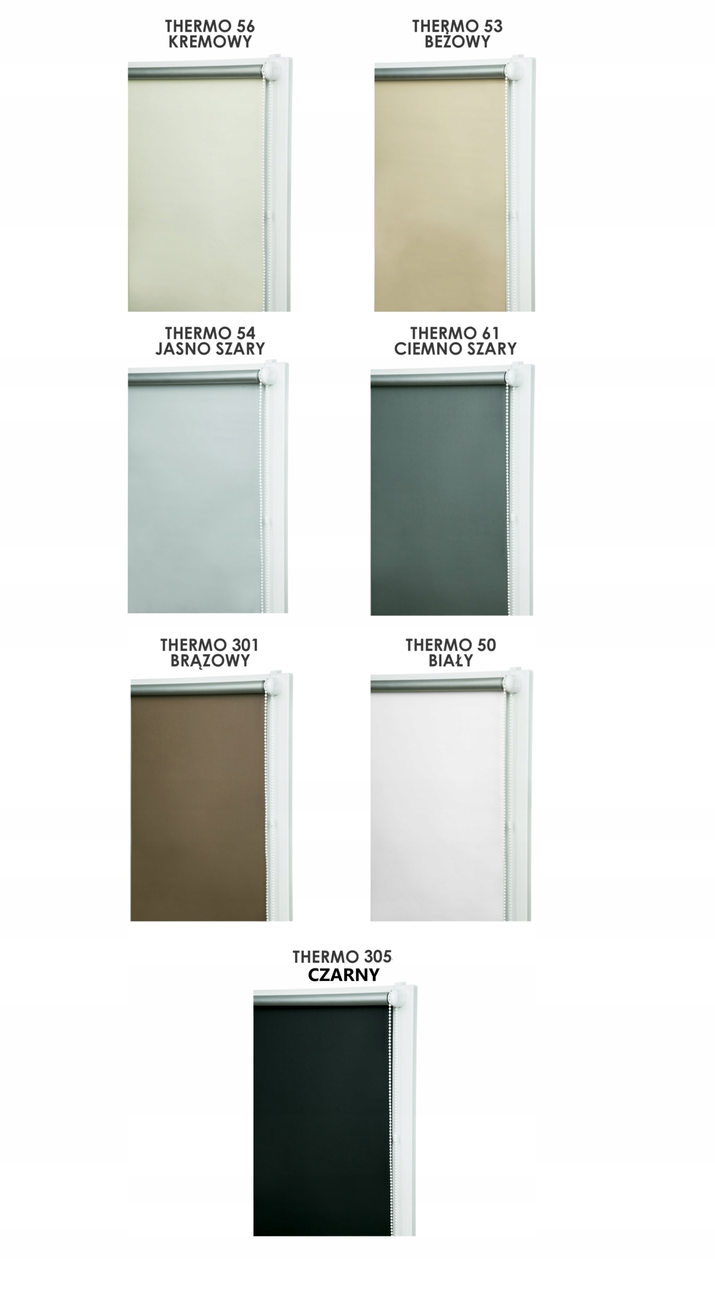 ROLETA ZACIEMNIAJĄCA THERMO ROLETY 104x150cm Kod producenta THERMO