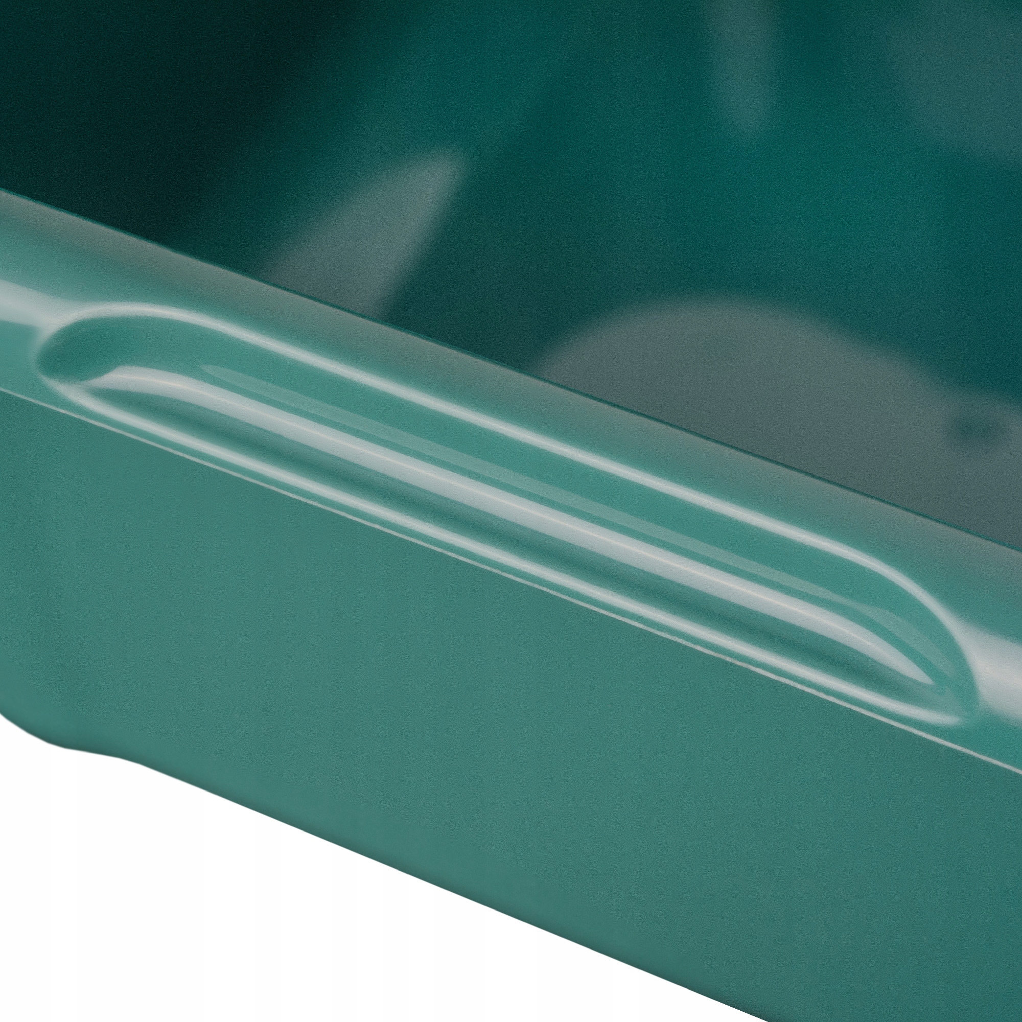 MISKA KWADRATOWA PLASTIKOWA 8L ZIELONA MIEDNICA DUŻA Z UCHWYTAMI Pojemność 8 l