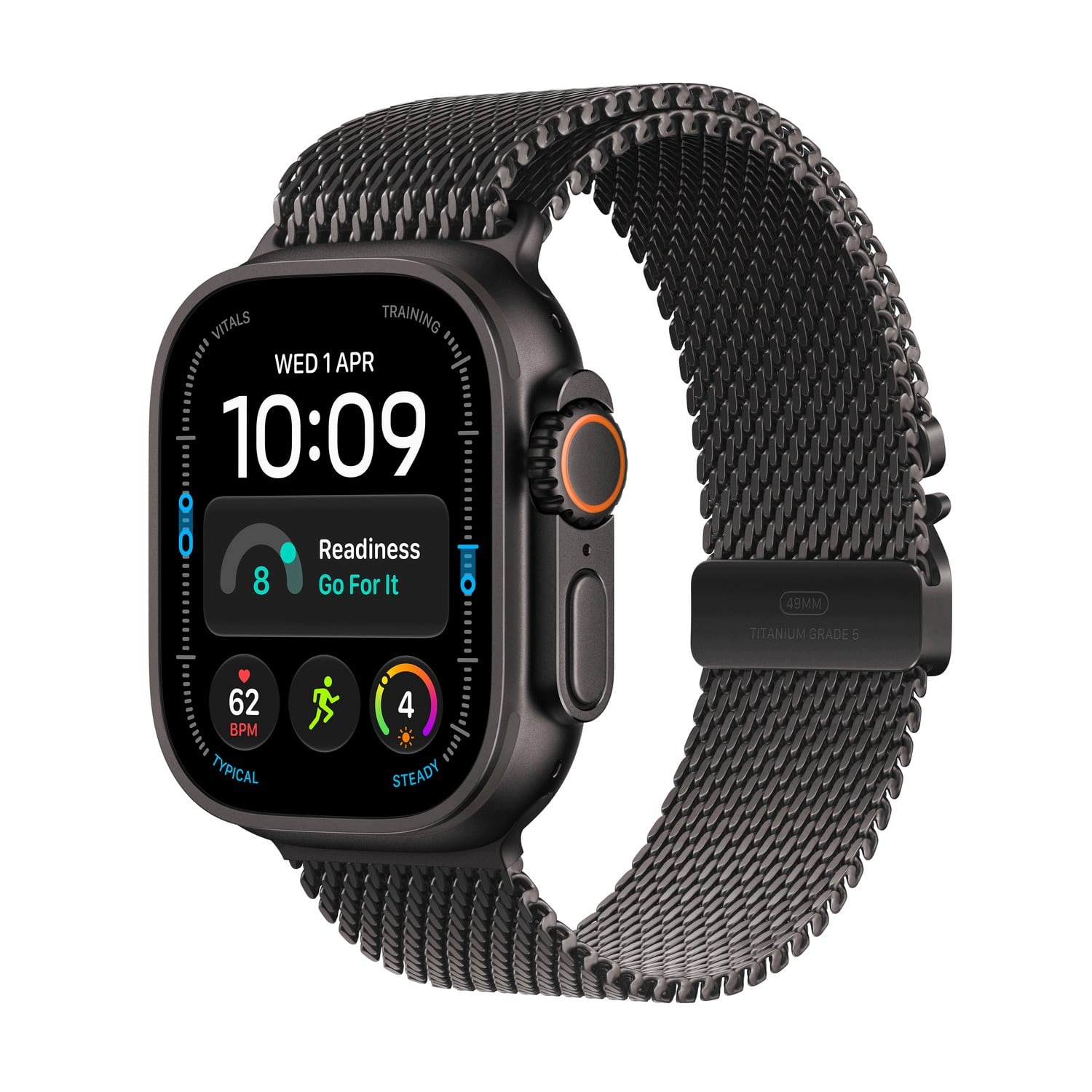 Apple Watch Ultra 4 GPS+Cell 49 mm Titan Černý Náramek Černý -s