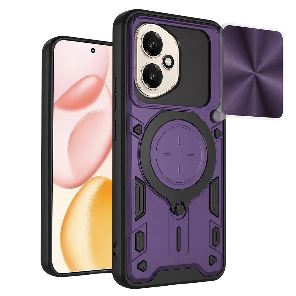 Techsuit CamGuard Pro etui do Honor 400 fioletowe