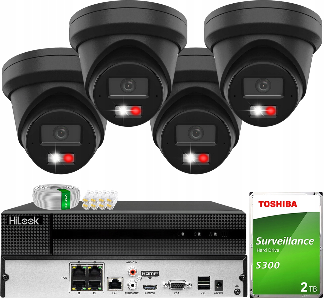 Monitorovacia kamera Hikvision DS-2CD2363G2-LI2U Čierna 6MP AcuSense Led 2TB