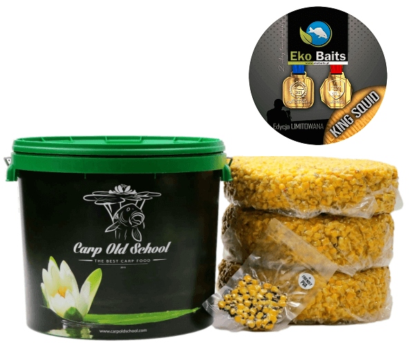 Kukurydza zanętowa Carp Old School Wiadro King Squid Eko Baits 14kg