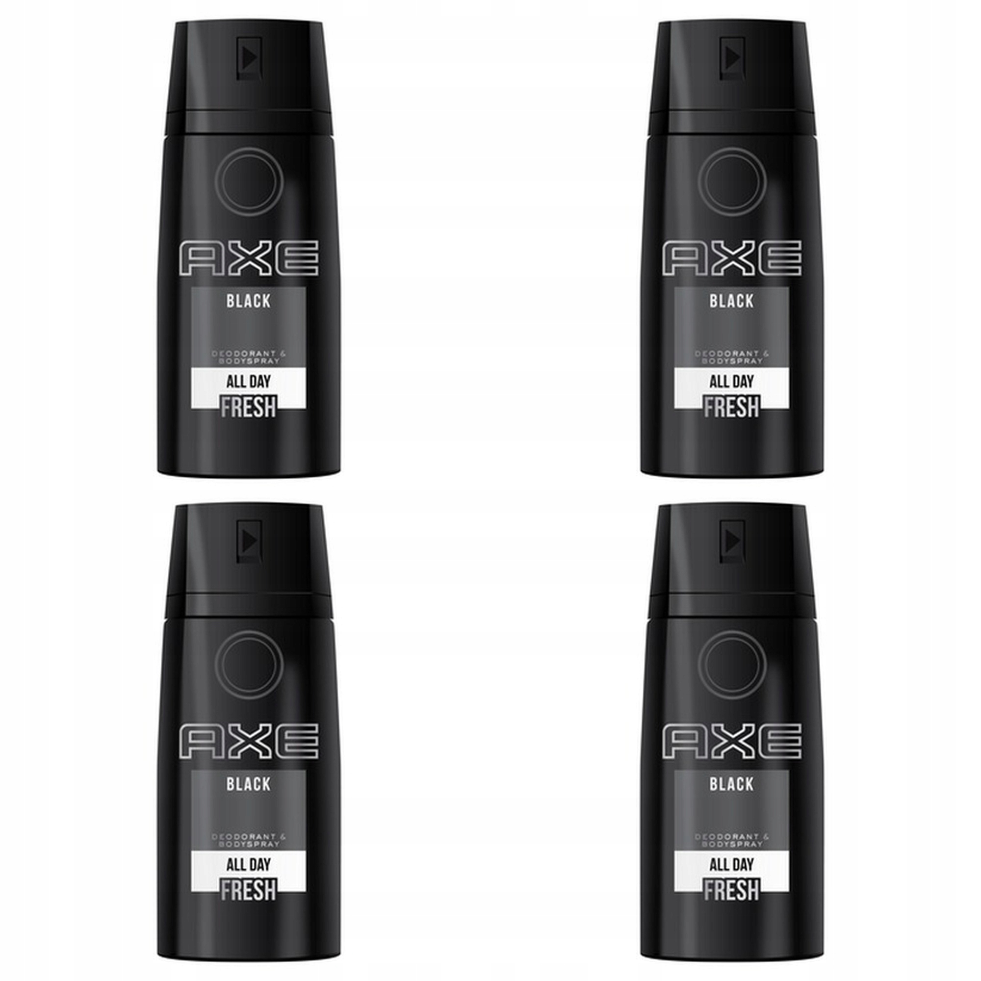 4x Axe Black Dezodorant