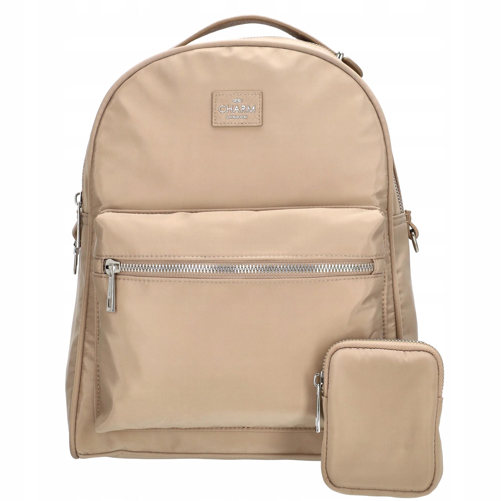 Dámský batoh s pouzdrem Charm London Odeon světlá taupe