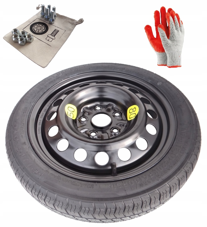 nové Dojezdové Kolo 125/80 R16 Mercedes Klasa B W246 (2011-2018) Šrouby