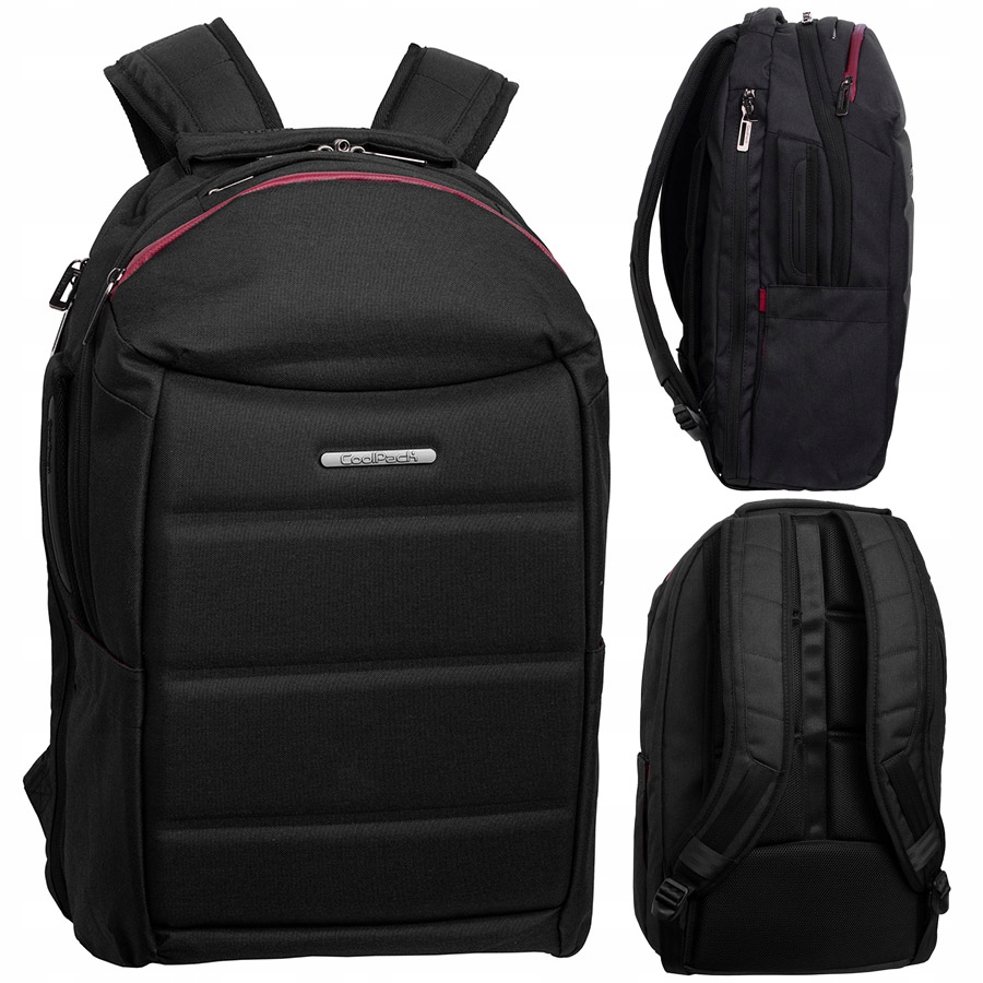 Batoh obchodní Coolpack Volve dámský/pánský černo-červený