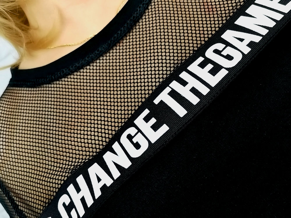 MODNY CZARNY SPORTOWY DAMSKI ZESTAW DRES KOMPLET BLUZKA + SPODNIE M / 38 Rozmiar 38