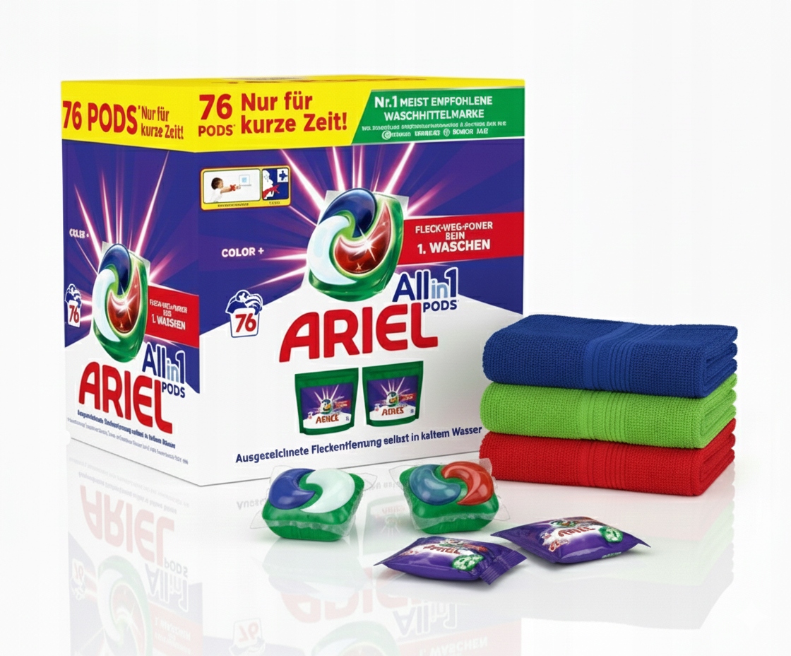 Ariel Power prací Kapsle 7 6 Ks Barevné