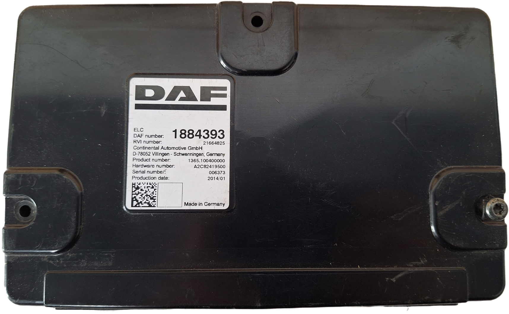 module control unit of the lights ELC DAF XF CF 1884393 B-B