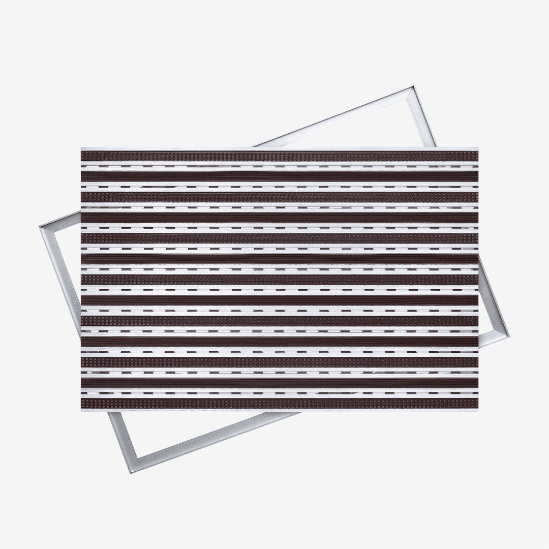 Polentex Aluminiowa Wycieraczka Szczotka Guma: 75x50, 17mm Z Ramką