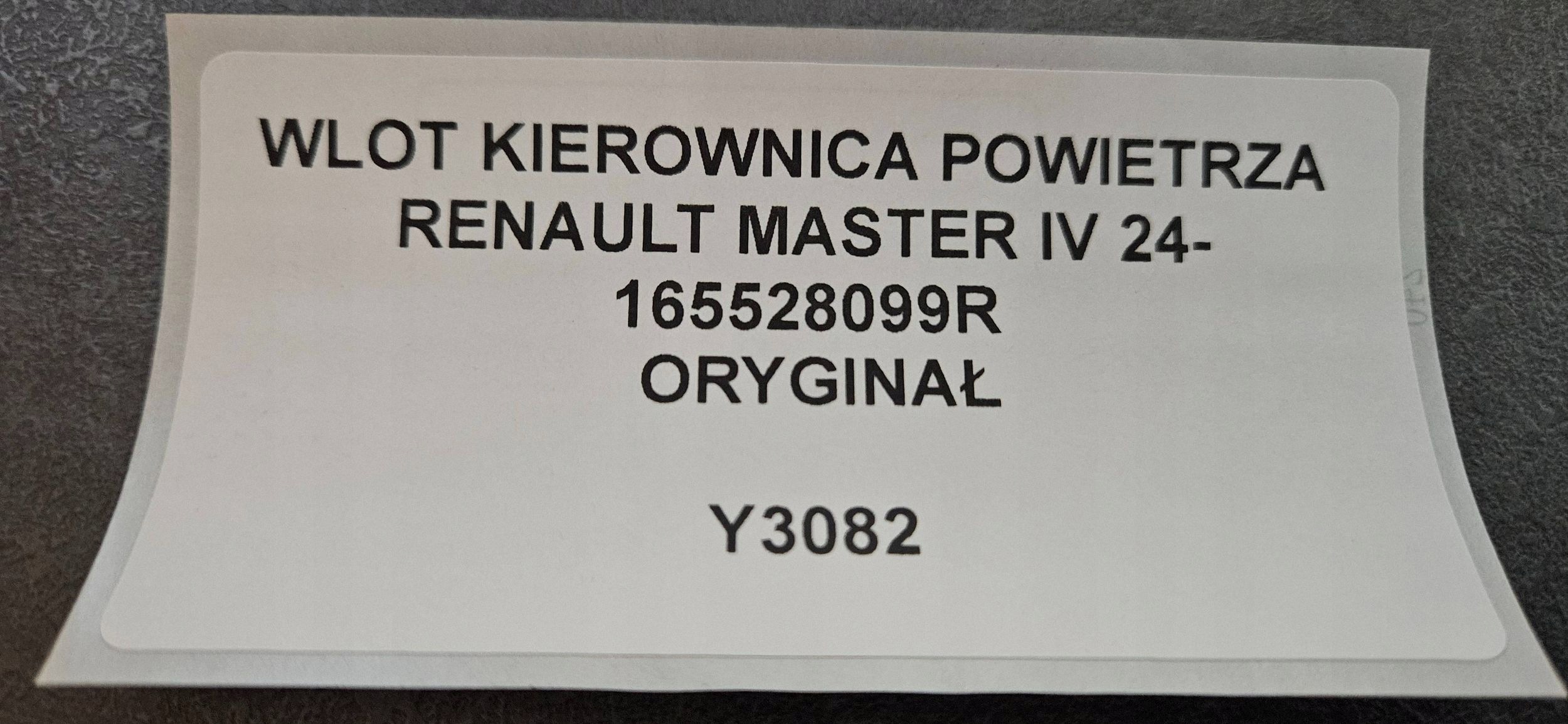 přívod volant vzduchový RENAULT MASTER IV 24- originál 165528099R