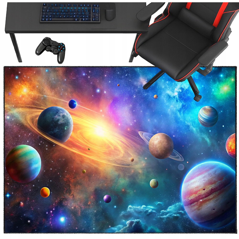 Koberec 3D Strado Galaxie 100x150 cm moderní s kosmickým efektem