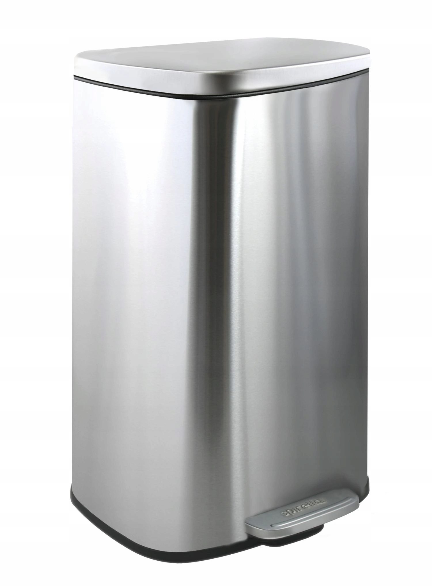 Levně Spirella pedálový odpadkový koš Akira, kartáčovaná nerezová ocel, soft-clos