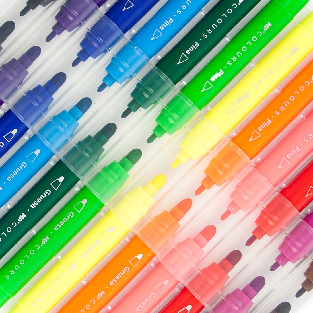 DUO FLAMASTRY PISAKI PODWÓJNE 12 KOLORÓW 2w1 EAN (GTIN) 8435464150916