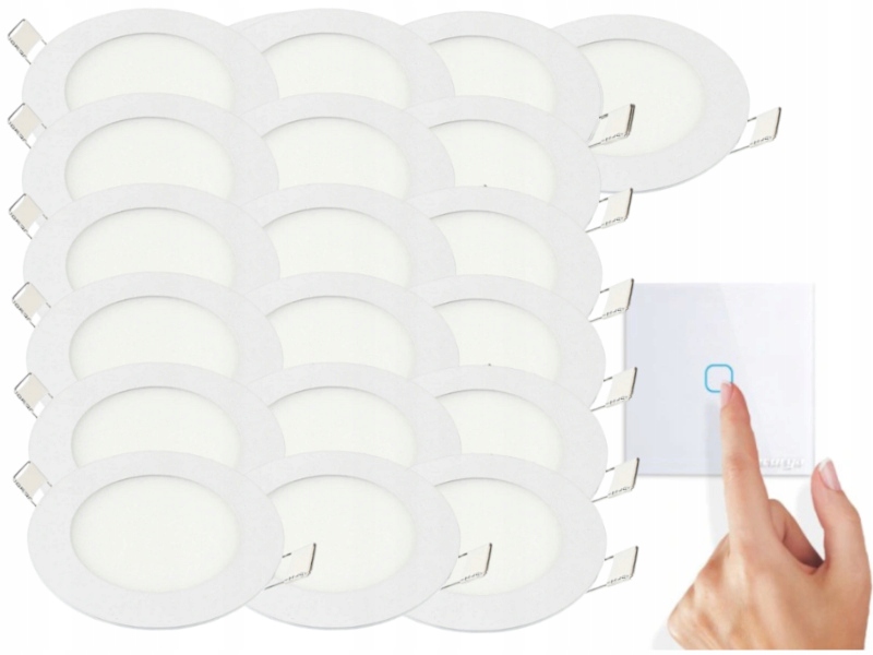 Sada Halogenová Led lampa 3W 19x spínač