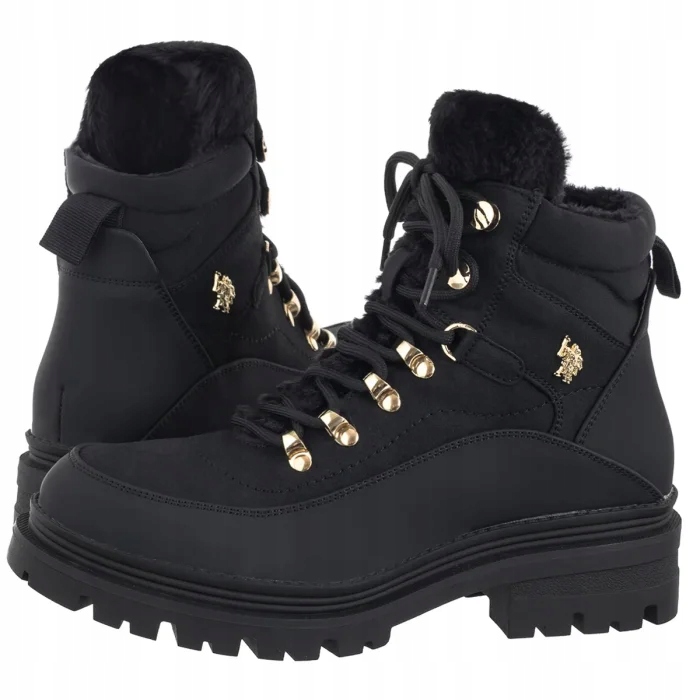 Dámské zimní boty Trapery U.s. Polo Assn. Alicya001 Blk DHY1 Černé