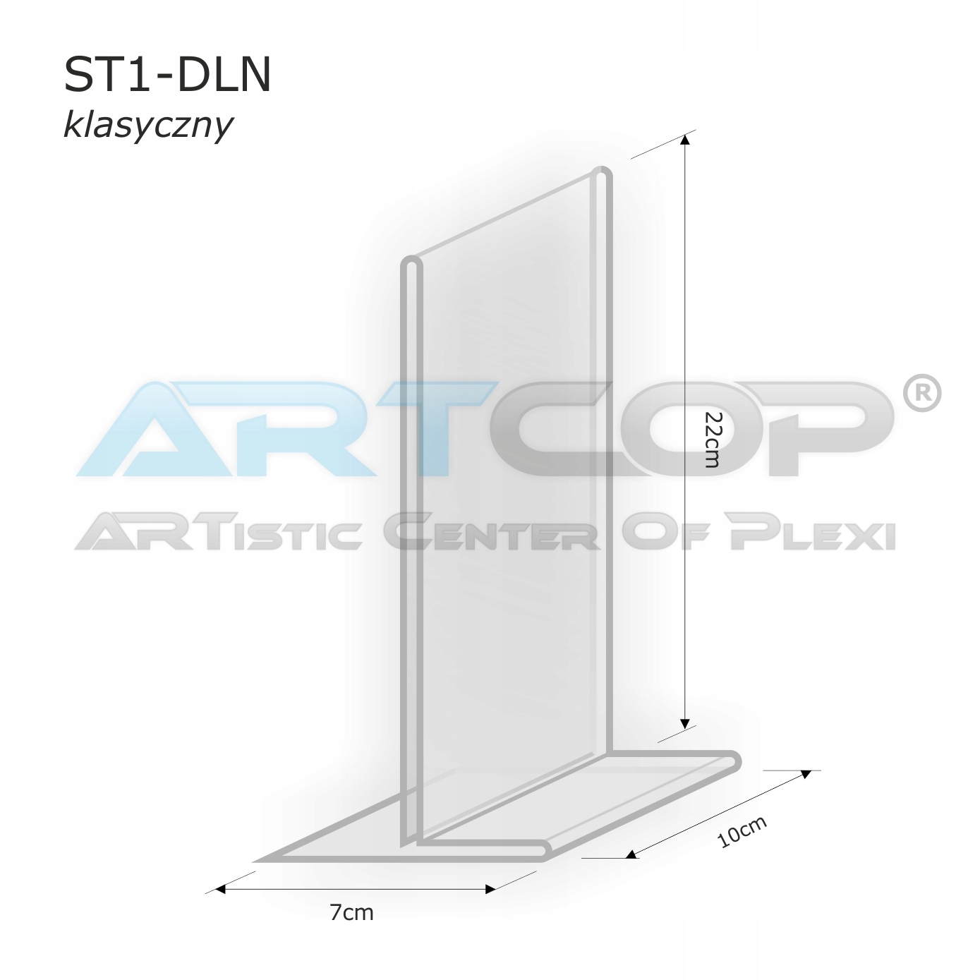 DL Menu, Stojak na Stolik do restauracji z PLEXI Kod producenta ST1-DLN