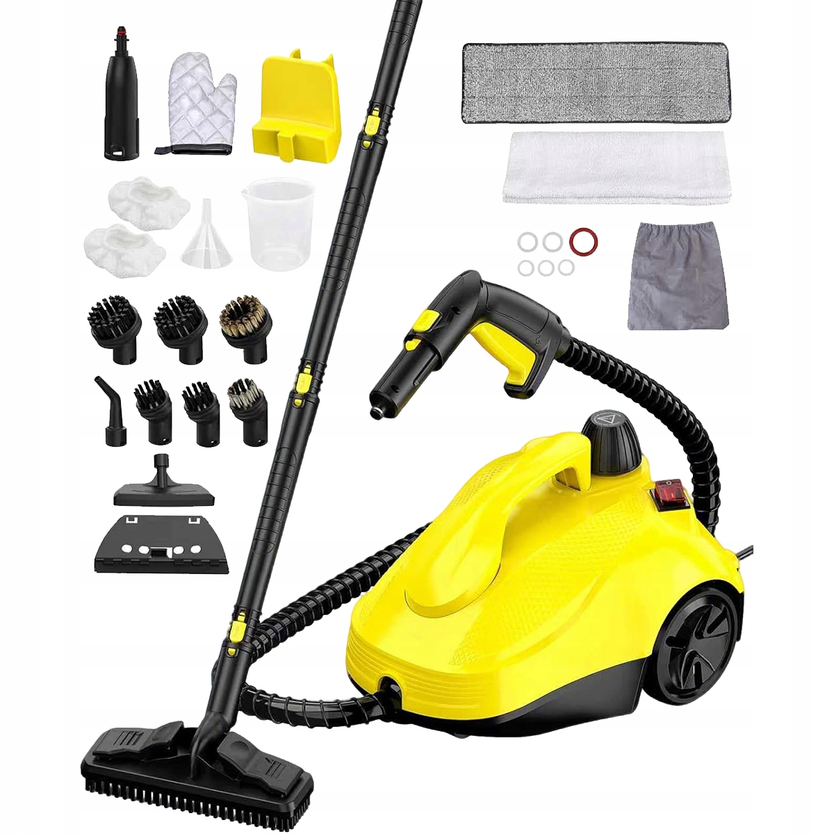 Myjka Parowa Parownica Odkurzacz Mop Parowy 2000W Zestaw Mycia Czyszczenia