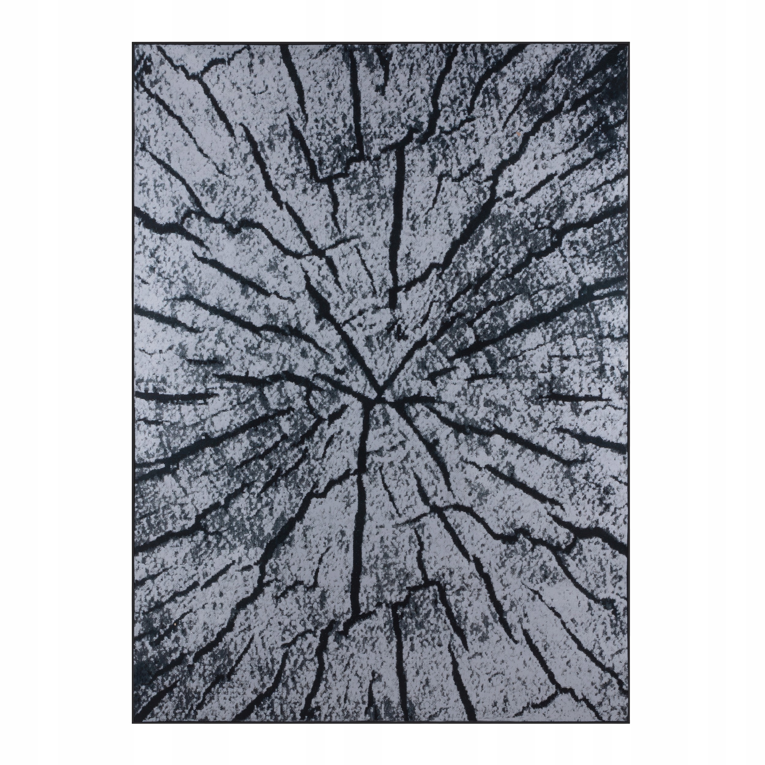 Koberec 160X220 CM Šedý Do Obývacího Pokoje Ložnice Moderní Kmen Stromu Bcf