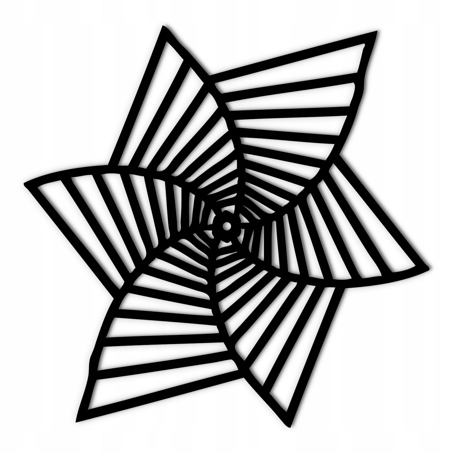 Dekoracja ścienna nad komodę A152 GWIAZDA GEOMETRYCZNA 70cm