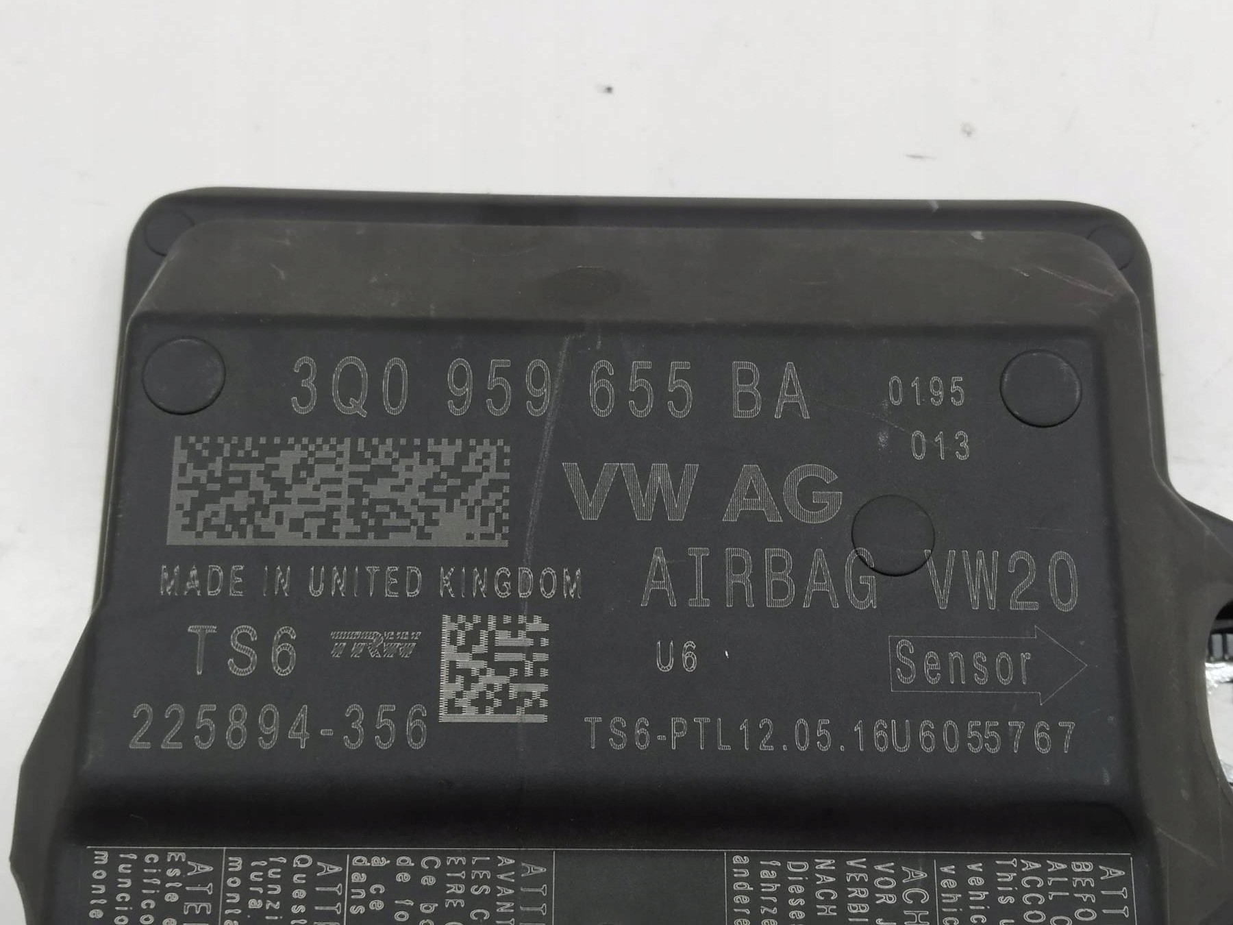 SENSOR airbag 3Q0959655BA VW Volkswagen Passat VIII (2014- ) B8