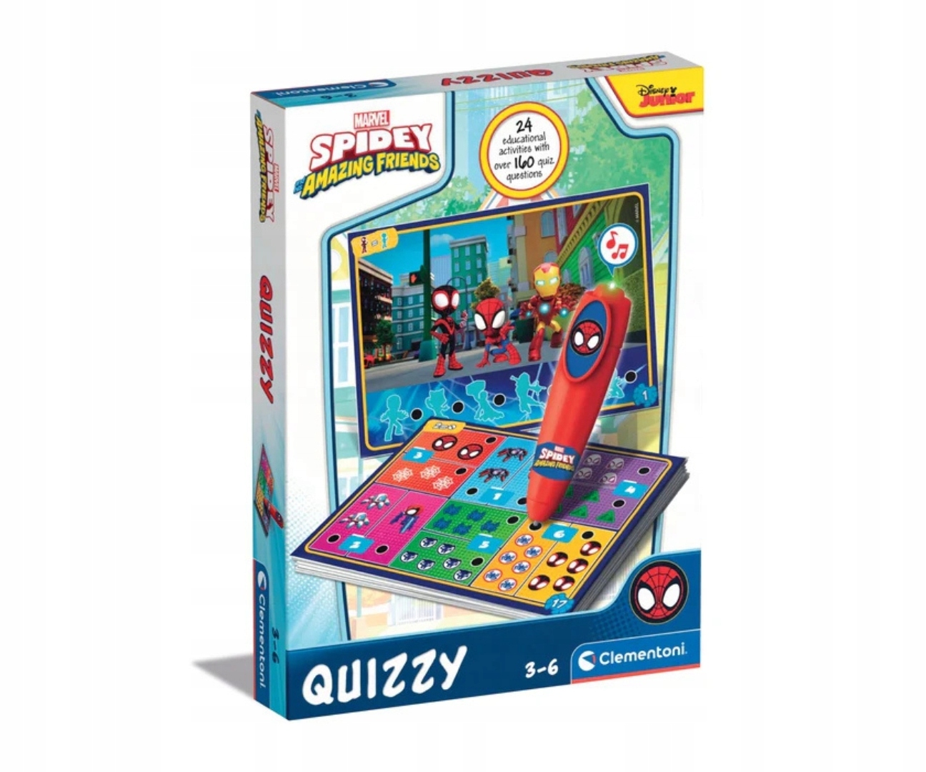 Clementoni Edukacja Wczesnoszkolna 16805 Interaktywny Quiz Spidey