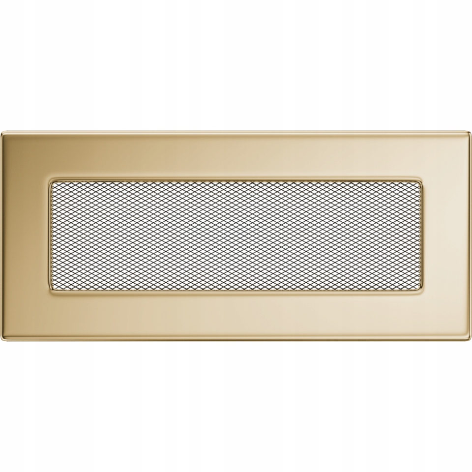 Větrací krbová mřížka 11x24 cm Pozlacená