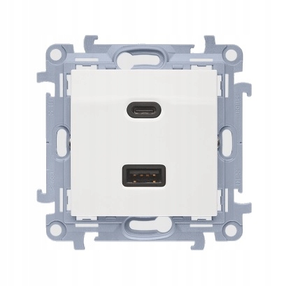 Simon 10 Ładowarka Usb C+a (moduł) 30 W 230V biały Kontakt-Simon