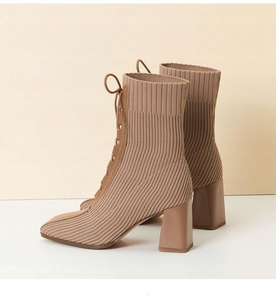 BOTKI NA OBCASIE SKARPETKOWE alladies AS4198 Kod producenta AS4198_BEZ_39